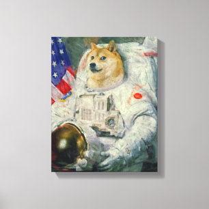 Versão da pintura das canvas do Doge do espaço
