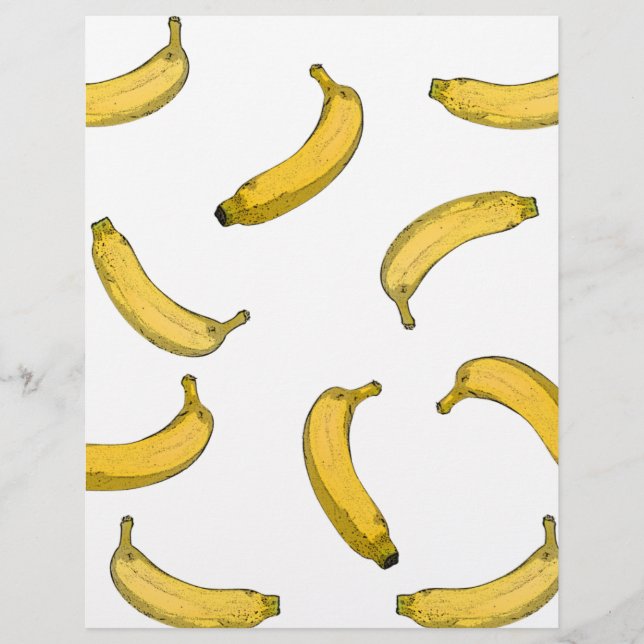 Versão do esboço do padrão da banana (Frente)