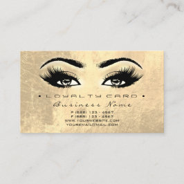 Versão Dourada da Extensão Lash do Cartão de Leald