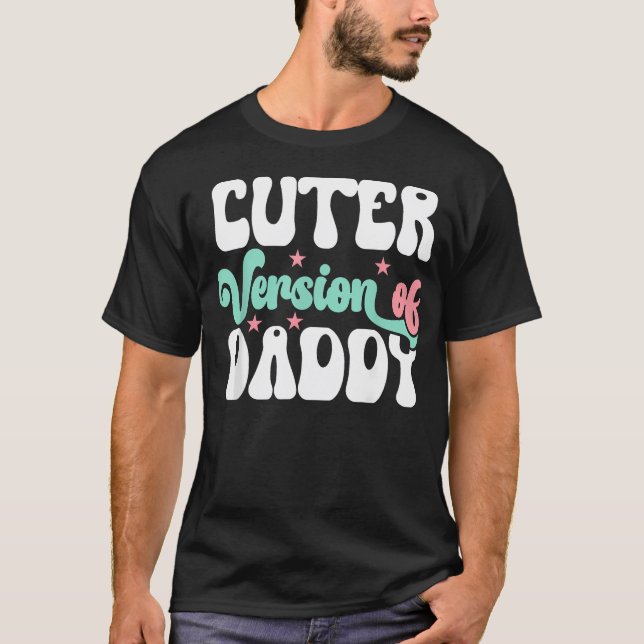 Versão Mais Fofa do Pai Camiseta Divertida e Fofa  (Frente)