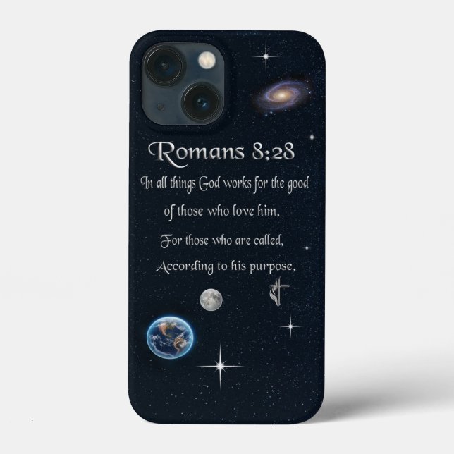 versículo bíblico cristão Romanos 8:28 (Verso)