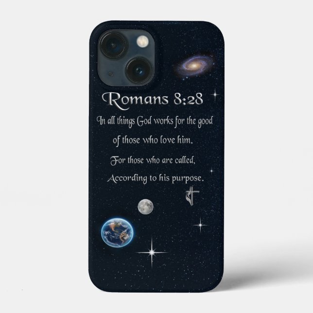 versículo bíblico cristão Romanos 8:28 (Verso)