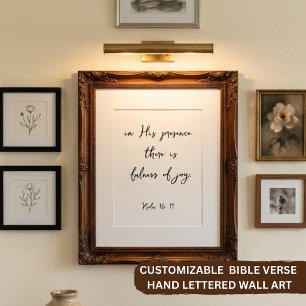 Versículo Bíblico Salmo 16:11 Impressão Personaliz