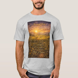 Versículo da Bíblia Jeremias 29:11 Camiseta Mascul
