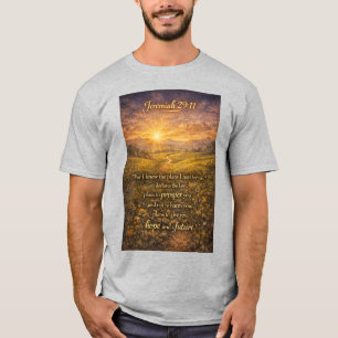 Versículo da Bíblia Jeremias 29:11 Camiseta Mascul