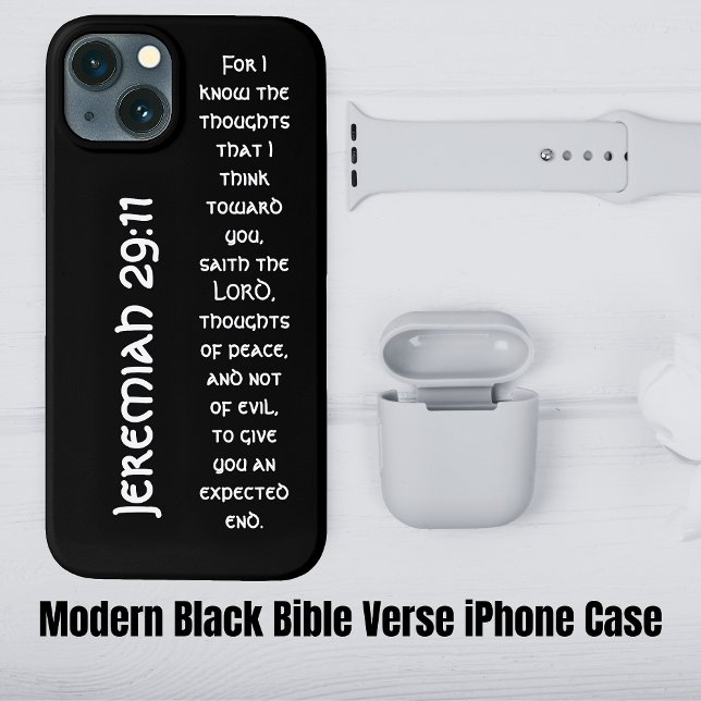 Verso da Bíblia Negra Moderna (Modern Black Bible Verse Case-Mate iPhone Case
)