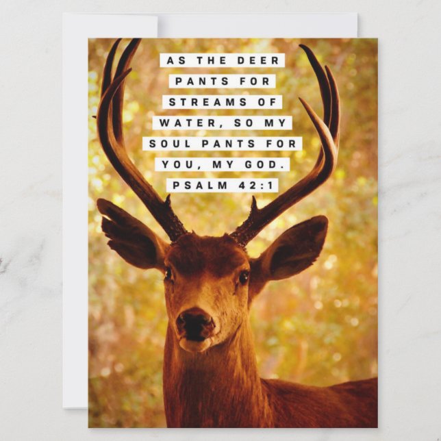 Verso Da bíblia - Salm 42:1 (Frente)