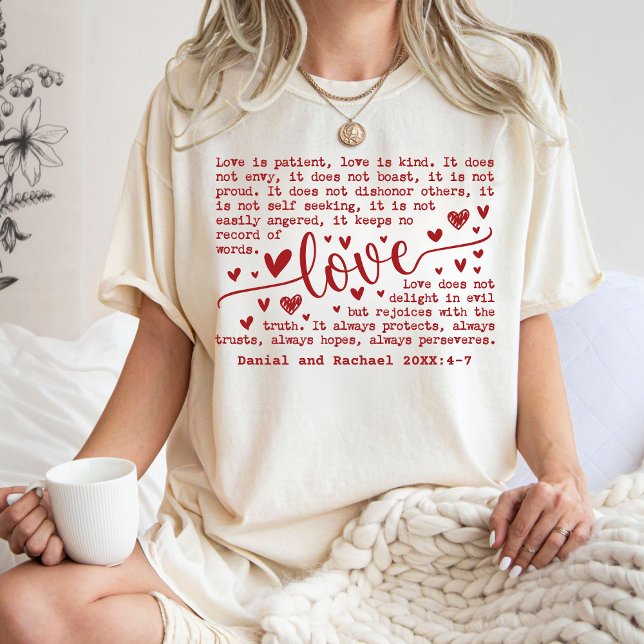 Verso de Amor Personalizado com Nomes para Present (valentine custom gift
)