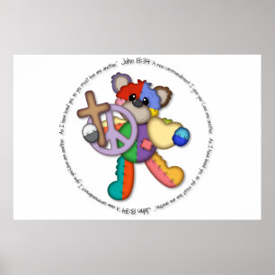 Verso John da bíblia 13" amor outro um" poster