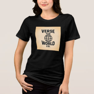 Verso o Tee Tripla da Bella+Canvas Mundial das Mul