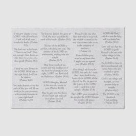 Versos de salme de Bíblia de papel antigos para Di