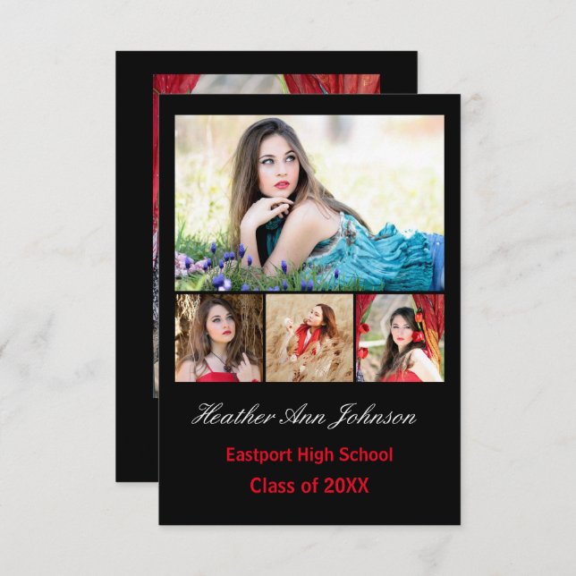 Vertical da colagem de 5 fotos - anúncio do (Frente/Verso)