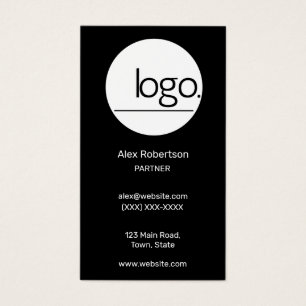 VERTICAL DO LOGOTIPO BRANCO PRETO MODERNO PROESSIO