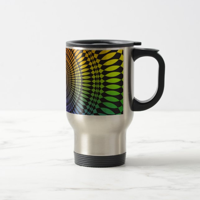 Vertigem: Design abstrato: Caneca de viagem (Direita)