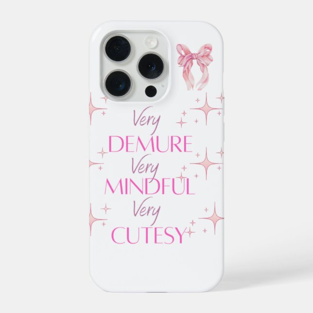 Very Cutesy Pink Aesthetic Phone Case (Verso)