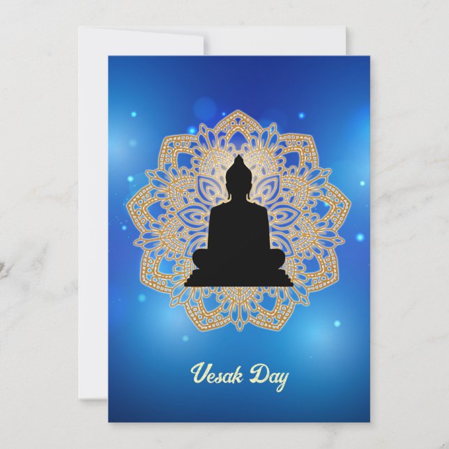 Vesak Day Buddha e Mandala Vaisakha Purnima (Frente)
