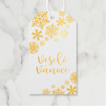 Veselé Vánoce Feliz Natal Em Tcheco, Elegante