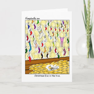 Véspera de Natal na Colmeia (cor) - Cartão