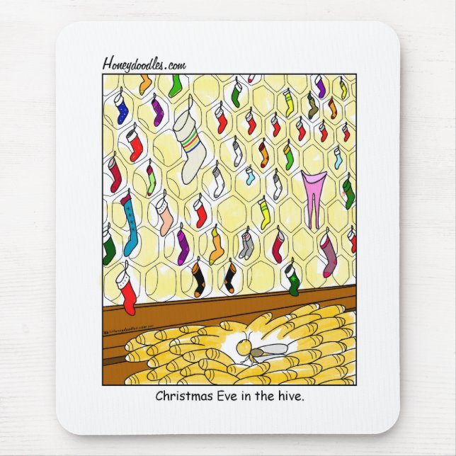 Véspera de Natal na Colmeia (cor) - Mousepad (Frente)