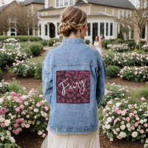 Veste en Jean Femme – Motif Artistique Fée