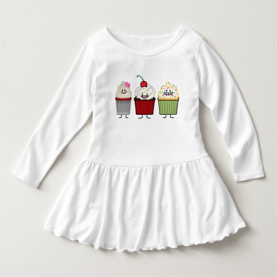 Vestido A crosta de gelo da família do cupcake polvilha o