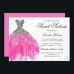 Vestido Cinza Rosa Doce Dezesseis Convite<br><div class="desc">Mais opções de cores na Loja Little Bayleigh!</div>