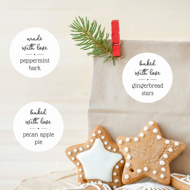 Vestido com Comida Homemade Etiqueta de Oferta (Criador carregado)