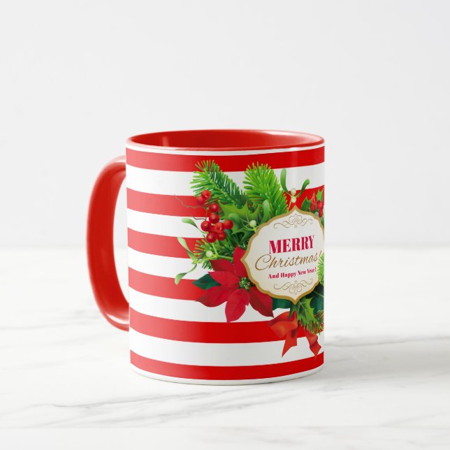Vestido de Natal - Caneca Vermelha Strike (Frente Esquerda)