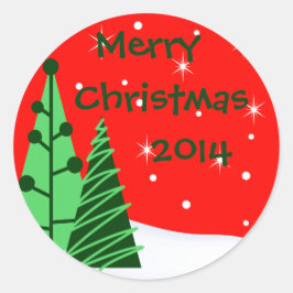 Vestido de Natal feliz ou adesivos de Natal