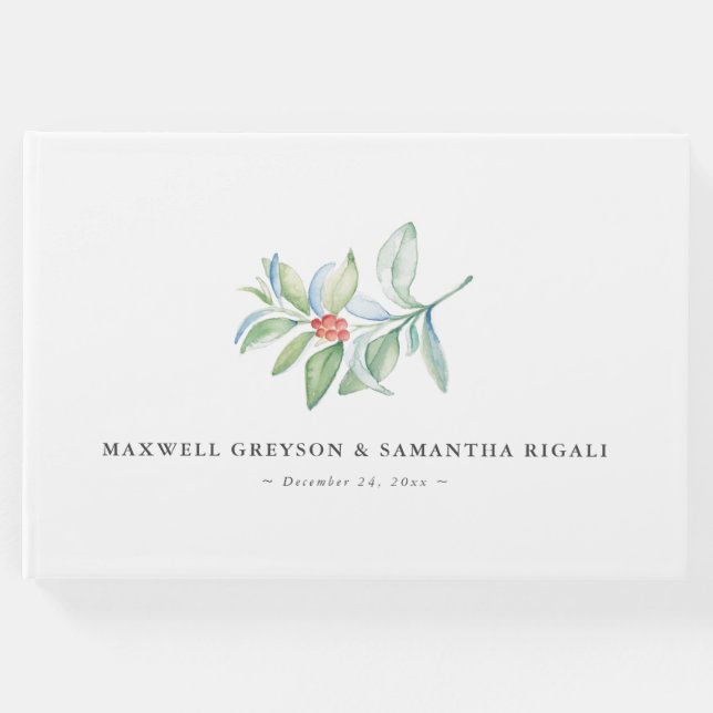 Vestido de Natal - Livro de Convidado - Botânico (Frente)