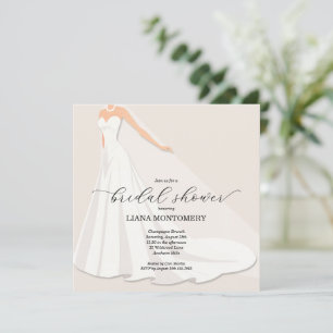 Vestido de Noiva Elegante Chuveiro de Noiva