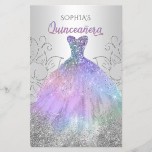 Vestido do Holograma de Orçamento Quinceañera Conv