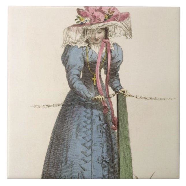 Vestido do passeio, placa de forma de Ackermann (Frente)