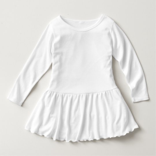Vestido Infantil com Babado, Branco