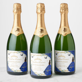 Vestido Floral Real Quinceañera Vintage Dourado