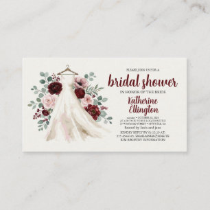 Vestido Floral Rosa Vermelho Borgonha Convite Chá