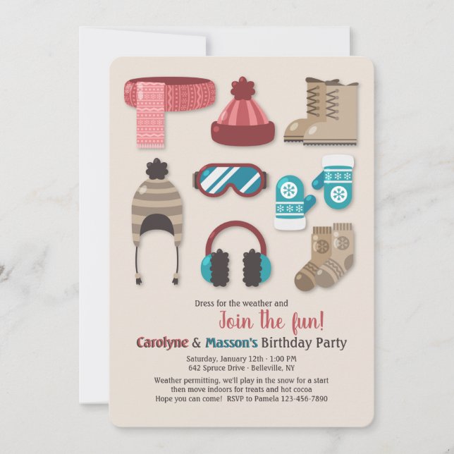 Vestido para o convite do tempo frio (Frente)