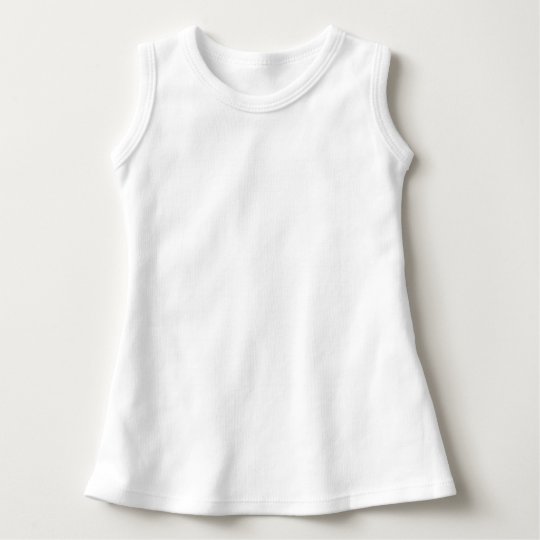 Vestido Infantil sem mangas, Branco
