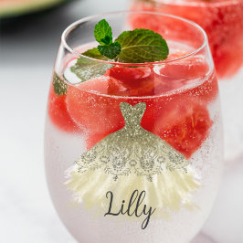 Vestido Sparkle De ouro Para Uma Bridesmaid