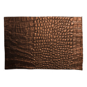 Vestido: textura de couro crocodilo.