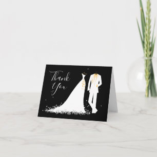Vestido & Tux - Cartão de Agradecimento
