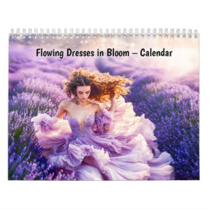 Vestidos Flutuantes em Flor – Calendário