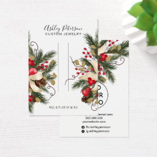 Vestígios de cabelo de bijuteria floral de Natal