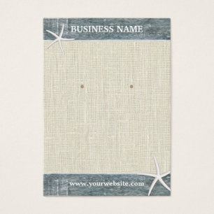 Vestígios Russos Burlap & Wood Starfish