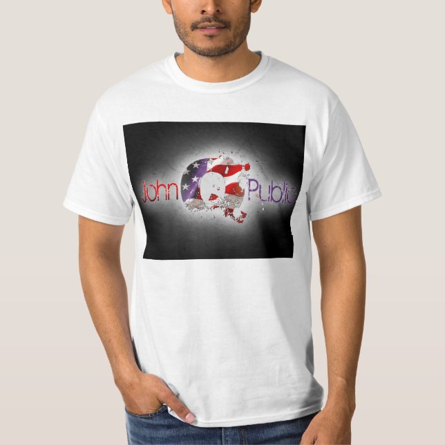 Vestir essa camiseta do logotipo de John Q. (Frente)