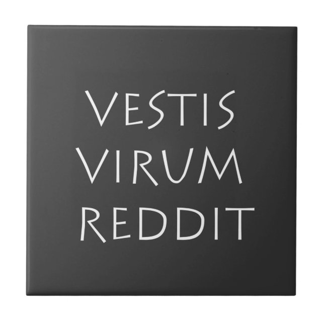 Vestis virum reddit (Frente)