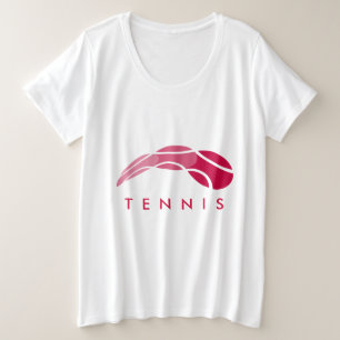 Vestuário de tênis para uso feminino e camiseta de