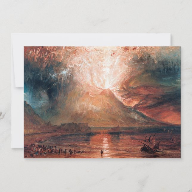 Vesúvio em Erupção, por J. M. W. Turner (1820) (Frente)