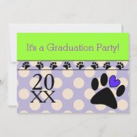 Vet Tech Graduação Convites para Limão Roxo