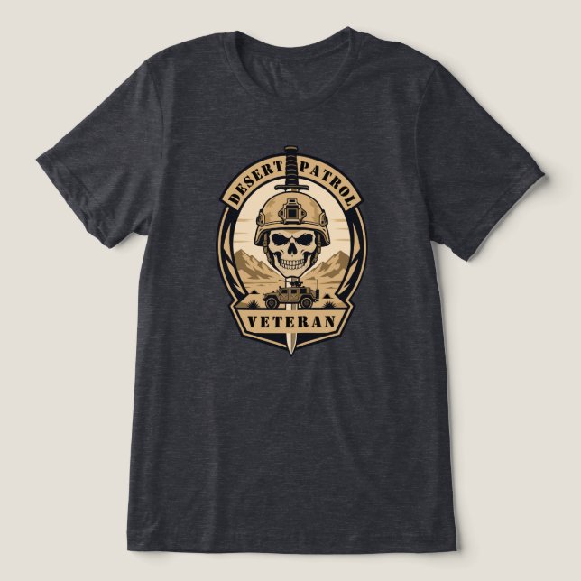 Veterano de Patrulha no Deserto (Design frontal)